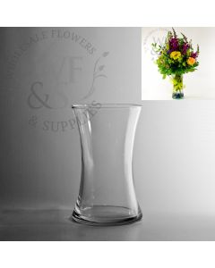 Glass Gathering Vase 8" 