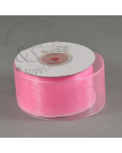 1.5" Nylon Organza Ribbon Pink