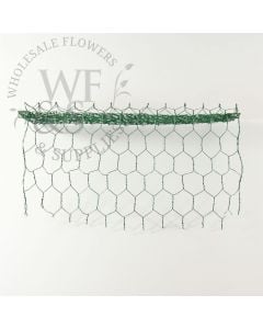Green Floral Wire Netting 