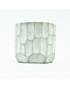 5.5" Carved Modern Stone Pot