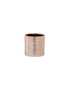 4.5" Rose Gold Pink Etched Cylinder 