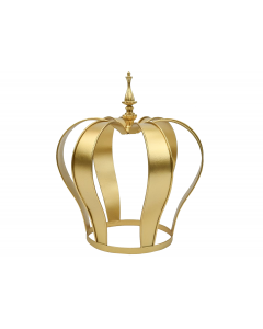 9.5" Mini Gold Metal Kings Crown Centerpiece