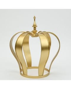 10 3/4" Gold Metal Kings Crown Centerpiece