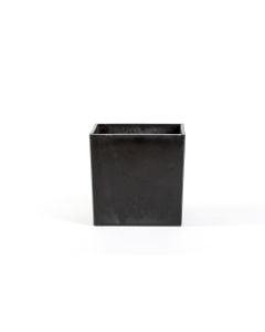 5" Black Slate Plastic Cube