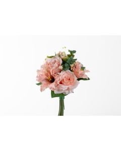 14" Blush Pink Rose Lily Bouquet