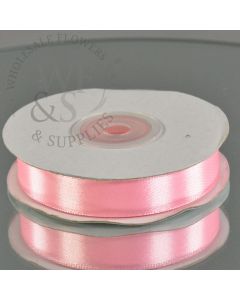 Single Face Poly-Satin Ribbon 5/8" pink