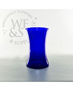 Glass Gathering Vase 8" - Cobalt Blue 