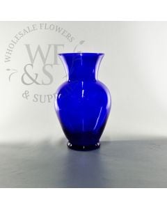 Classic Glass Urn 10.5" - Cobalt Blue 