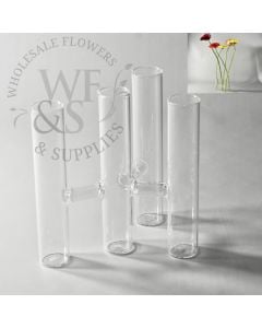 Four Stems Glass Cylinder Vase