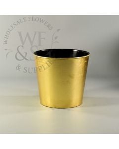 Gold Recycled Plastic Pot
