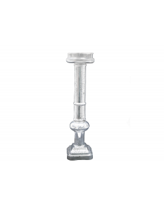 21" Mercury Glass Candle Holder Stand