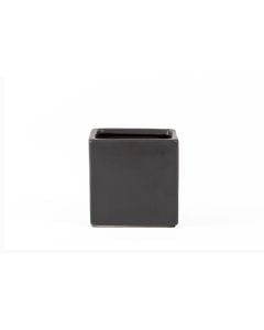 3.5" Ceramic Cube Matte Black 