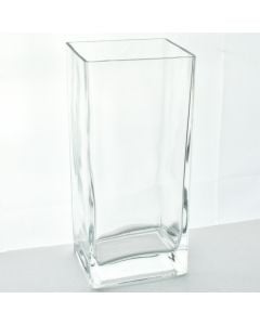Glass Block Vase 9 x 4 x 3