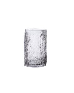 8 1/4" Wavy Tree Trunk Glass Cylinder Vase