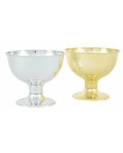 4.5" Plastic Bowls in Gold 