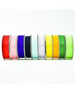 1-1/2 Organza SATIN EDGE Sheer Ribbon 100% nylon Choose Color & Yards  Amount