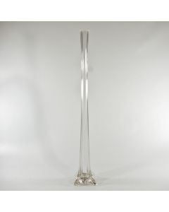 Eiffel Tower Glass Vase 24in Clear