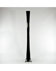 28" Black Eiffel Tower Glass Vase 