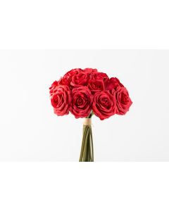 11" Red Rose Bouquet Bundle x 17 Stems