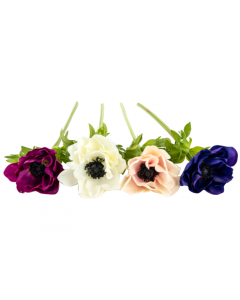 17" Faux Anemone - Assorted Colors