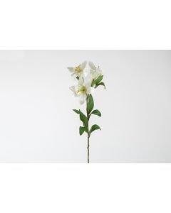 30" White Day lily spray 