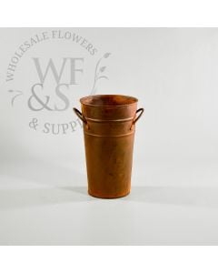 Antique Rusty Tin French Buckets