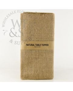 Natural Burlap Table Topper 80" x 80"