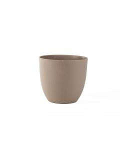 8 1/2" Brown Plastic Pot