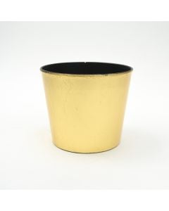 Large Recycled Plastic Pot - Gold