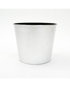 6" Silver Recycled Plastic Pot 