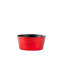 11 1/4 " Red Plastic Round Garden Dish