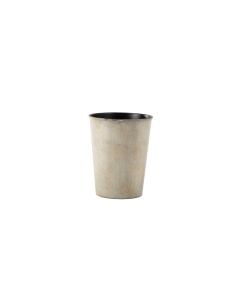 6.5" Tan-Beige Round Plastic Pot