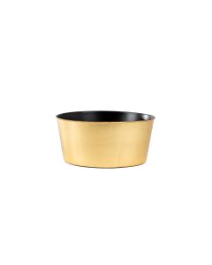 11 1/4 " Gold Plastic Round Garden Dish