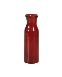 7 5/8th Red Bud Glass Vase