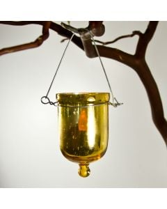 Gold Mercury Glass Hanging votive holder