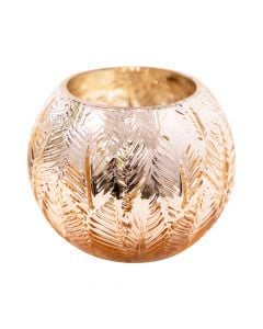 Embossed Leaf Gold Bubble Bowl 