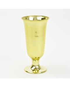 8 inch Gold Plastic Chalice Centerpiece Vase 