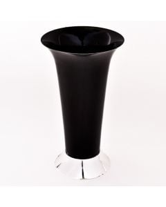 Black Trumpet Vase