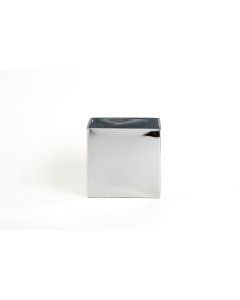 Mirror Glass Square Vase 6"x6" 