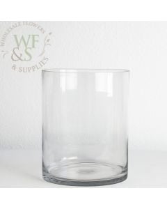 10-inch tall  x 8-inch wide  Glass Cylinder Vase