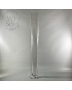 Clear Glass Pilsner Vase  32" 