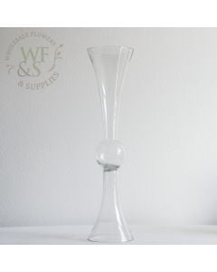 Glass Trumpet Vase Double Sided 24"