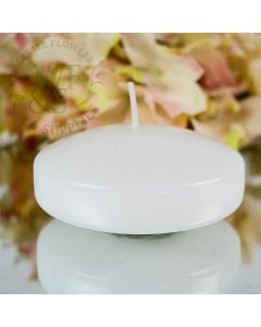 3" Round Floating Candle -  White