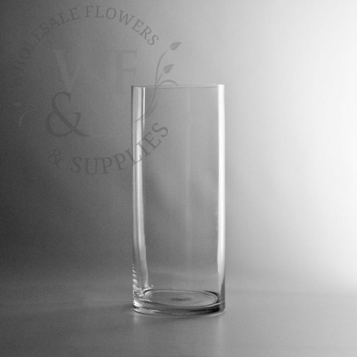 Glass Cylinder Vase 12-inch x Clear Glass Vase - Wholesale Flowers and - Wholesale Flowers and