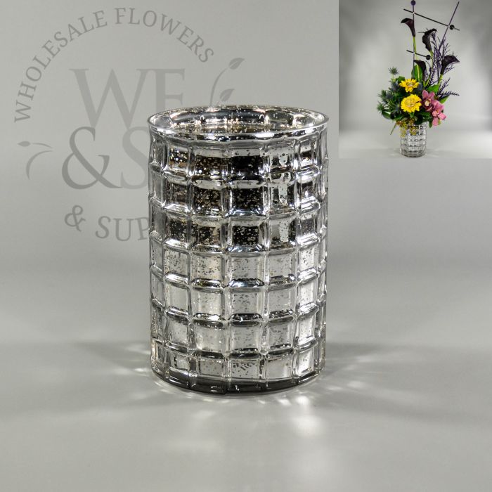 Heavy Mirrored Glass Vase, Wholesale Centerpiece Vases