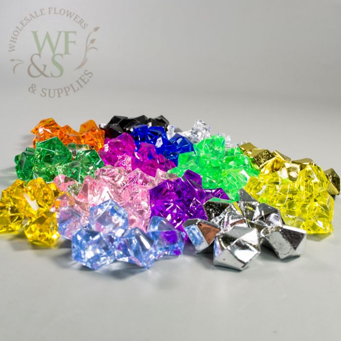 CHOOSE FROM ANY COLORS 1 LARGE ACRYLIC  DIAMOND ACCENT