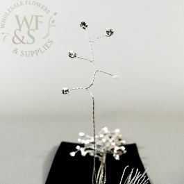 Floral Pins Wedding Bouquet Diamond Decor 24 pack