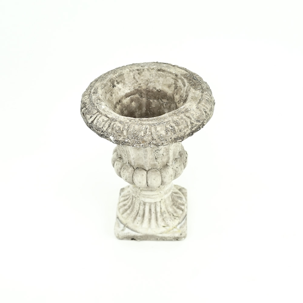 Clay Pedestal Urn 7"H x 5"D