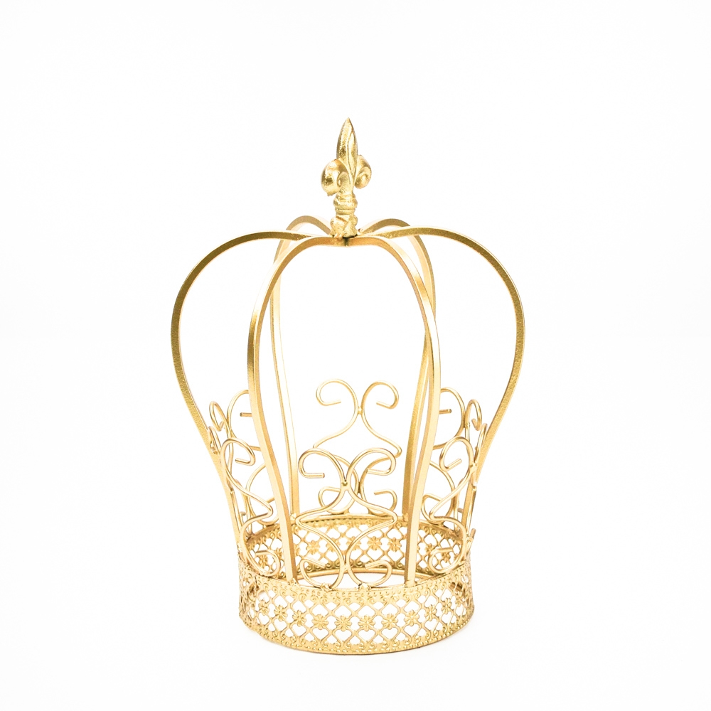Golden Metal Crown Centerpiece 2