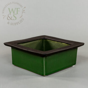Green and Brown Square Stacking Ceramic Containers 9